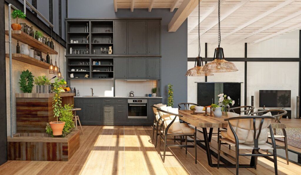Desayunador para cocina moderna en linetto